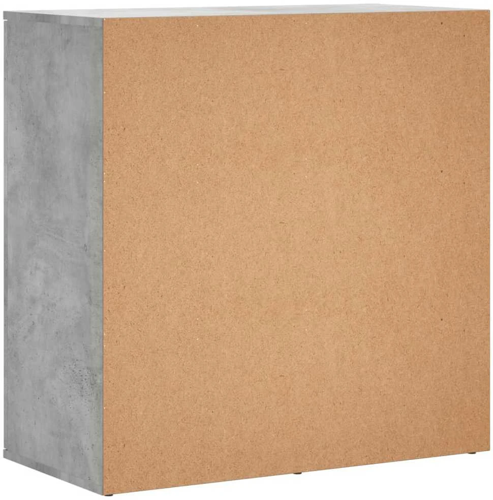 Šoninė spintelė, betono pilka, 79x38x80cm, apdirbta mediena