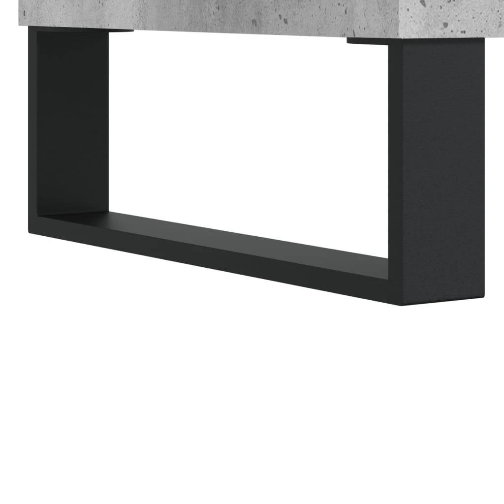 Šoninė spintelė, betono pilka, 90x34x80cm, apdirbta mediena