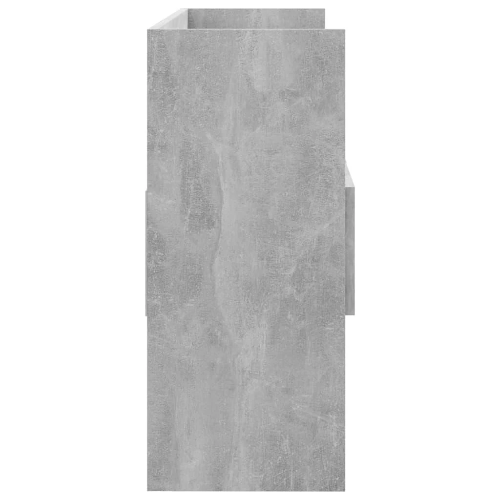 Šoninė spintelė, betono pilka, 105x30x70cm, apdirbta mediena