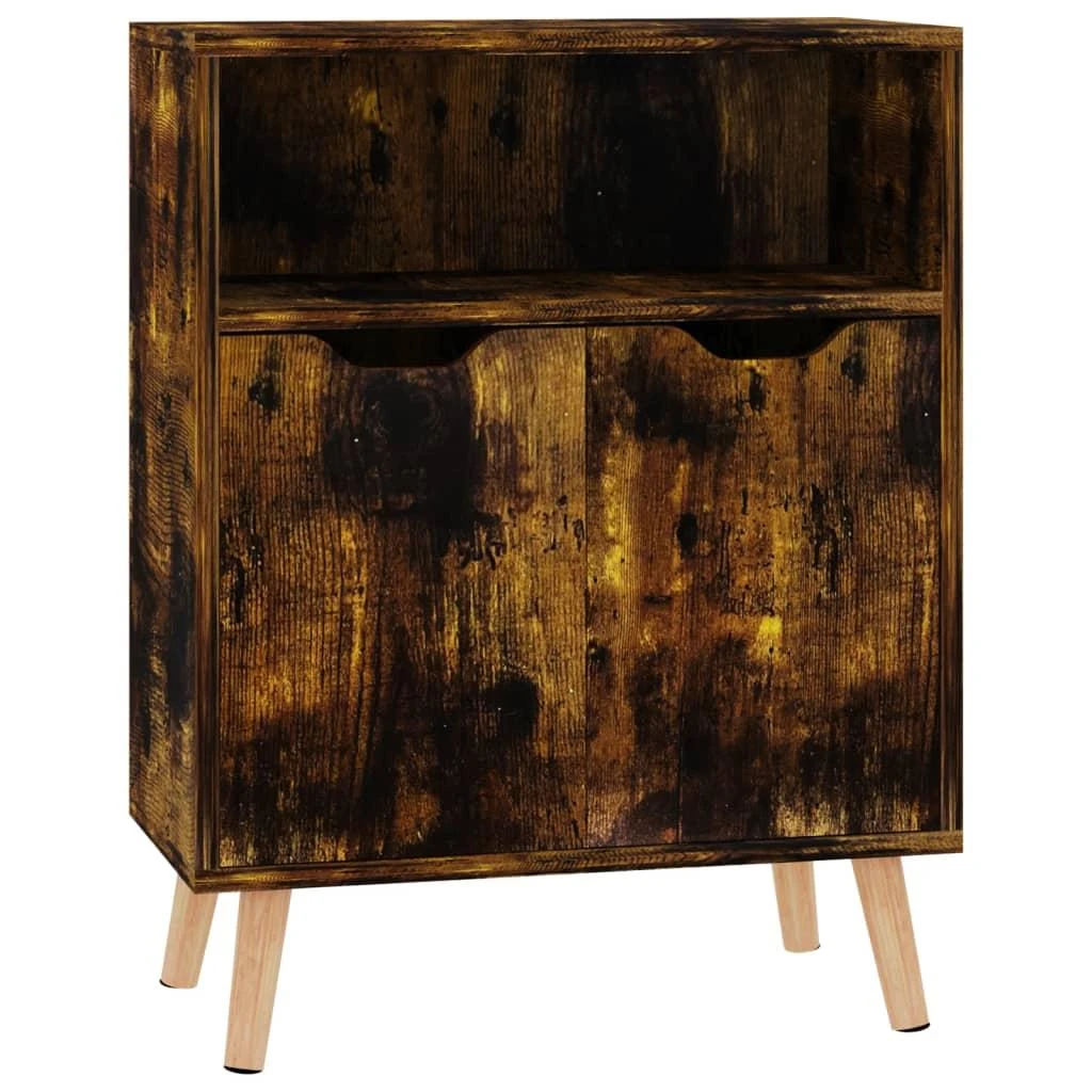 Šoninė spintelė, dūminė ąžuolo, 60x30x72cm, apdirbta mediena