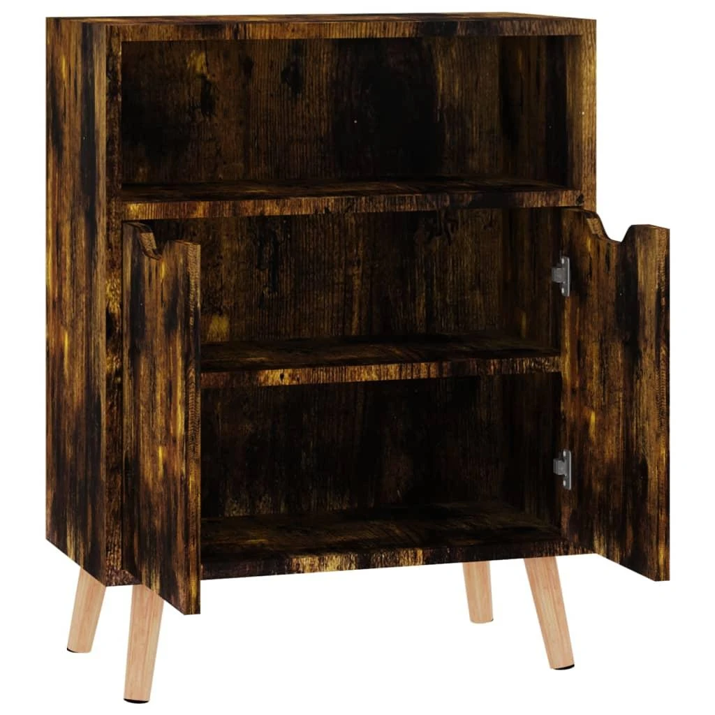 Šoninė spintelė, dūminė ąžuolo, 60x30x72cm, apdirbta mediena