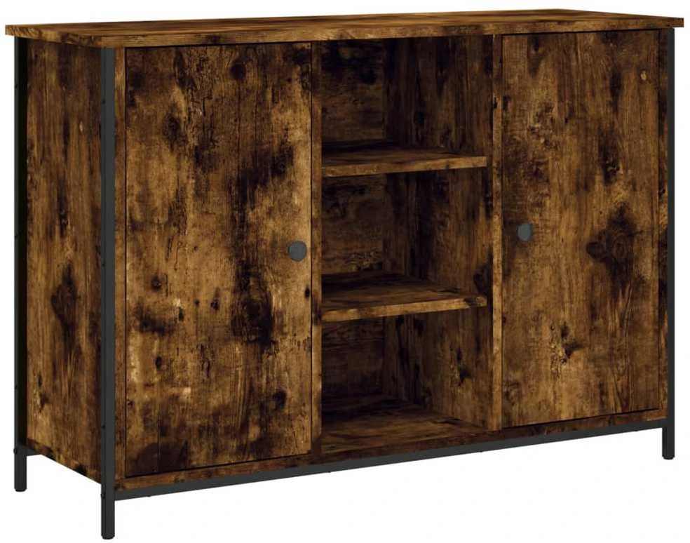 Šoninė spintelė, dūminio ąžuolo, 100x35x70cm, apdirbta mediena