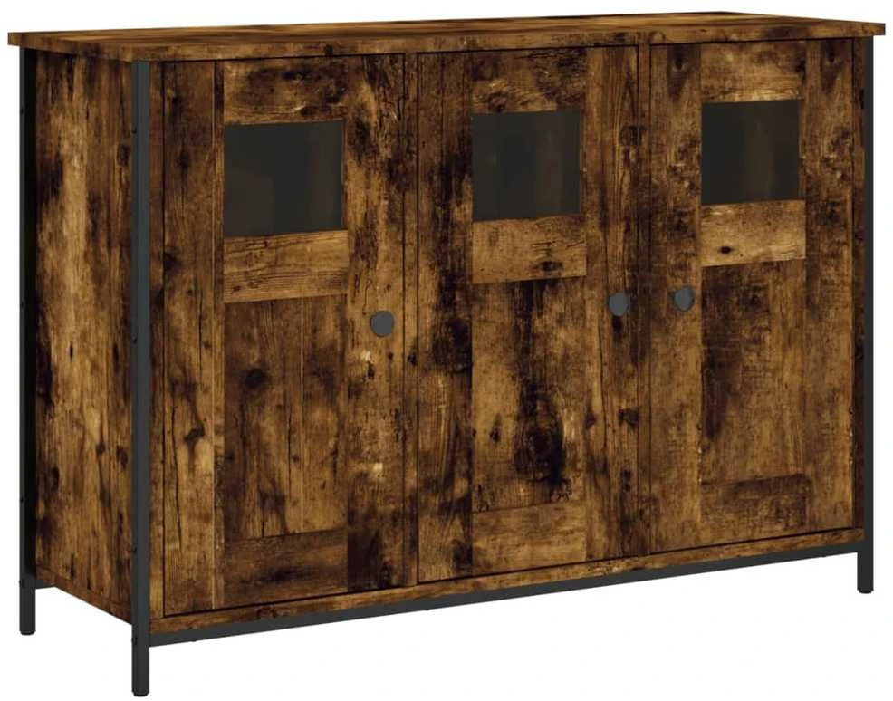 Šoninė spintelė, dūminio ąžuolo, 100x35x70cm, apdirbta mediena
