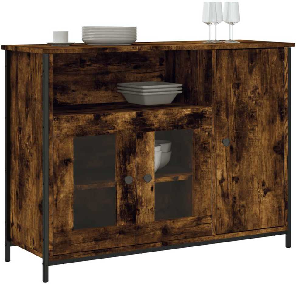 Šoninė spintelė, dūminio ąžuolo, 100x35x75cm, apdirbta mediena