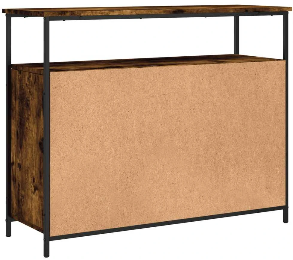 Šoninė spintelė, dūminio ąžuolo, 100x35x80cm, apdirbta mediena