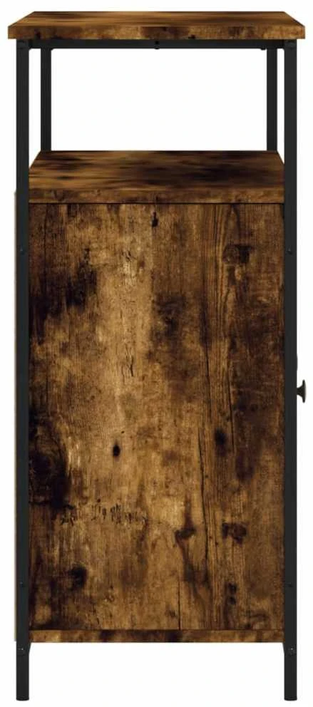 Šoninė spintelė, dūminio ąžuolo, 100x35x80cm, apdirbta mediena
