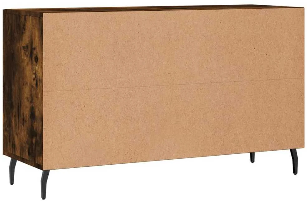 Šoninė spintelė, dūminio ąžuolo, 100x36x60cm, apdirbta mediena