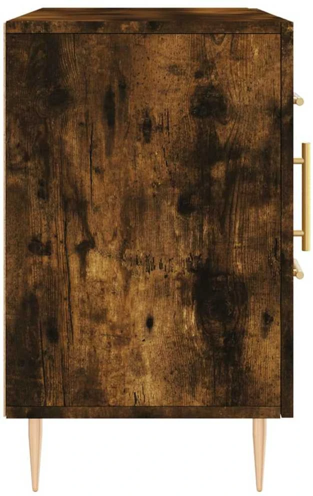Šoninė spintelė, dūminio ąžuolo, 100x36x60cm, apdirbta mediena