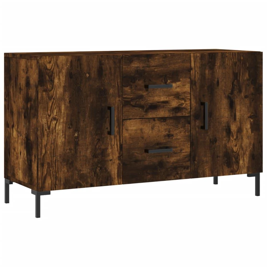 Šoninė spintelė, dūminio ąžuolo, 100x36x60cm, apdirbta mediena
