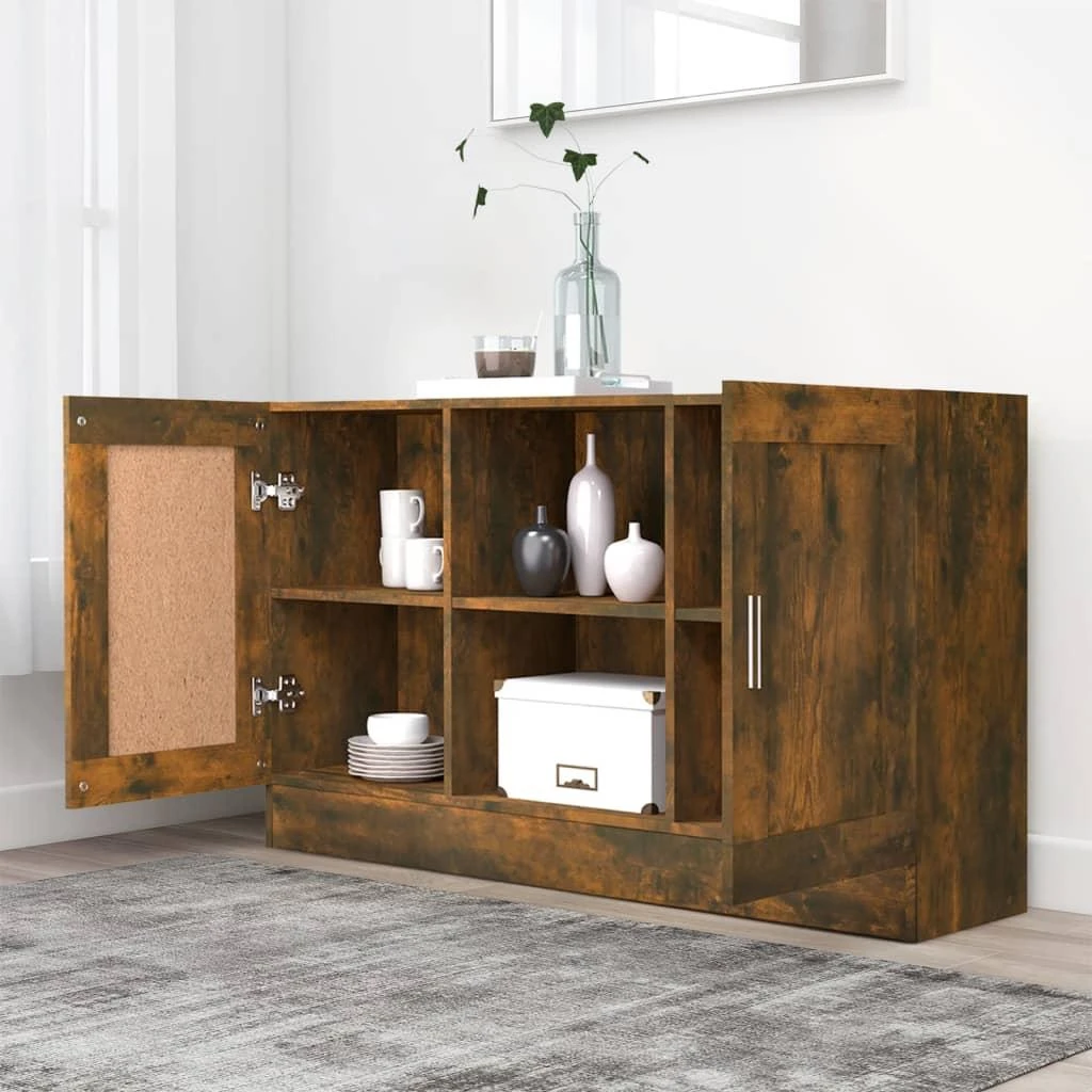 Šoninė spintelė, dūminio ąžuolo, 120x30,5x70cm, mediena