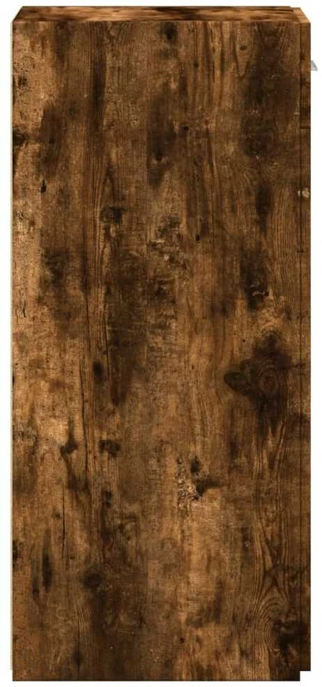 Šoninė spintelė, dūminio ąžuolo, 30x42,5x93cm, apdirbta mediena