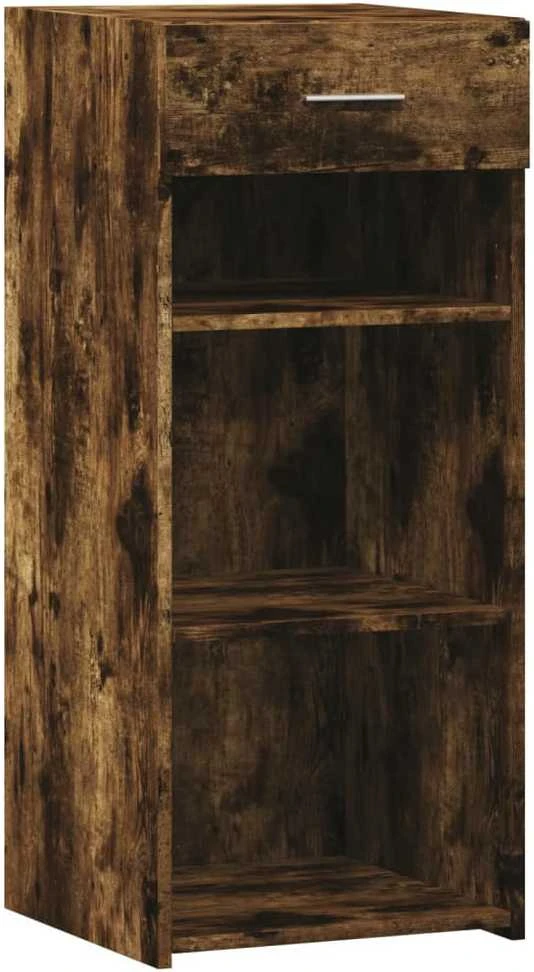 Šoninė spintelė, dūminio ąžuolo, 40x42,5x93cm, apdirbta mediena