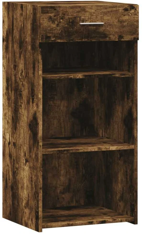 Šoninė spintelė, dūminio ąžuolo, 45x42,5x93cm, apdirbta mediena