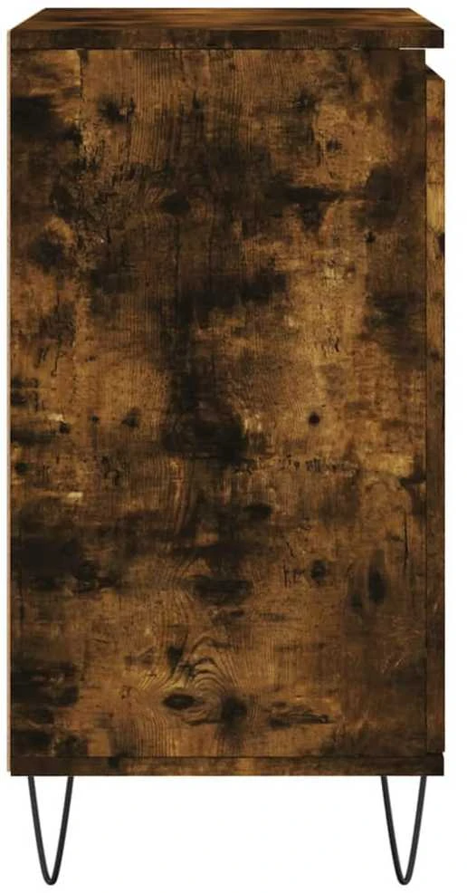 Šoninė spintelė, dūminio ąžuolo, 60x35x70cm, apdirbta mediena