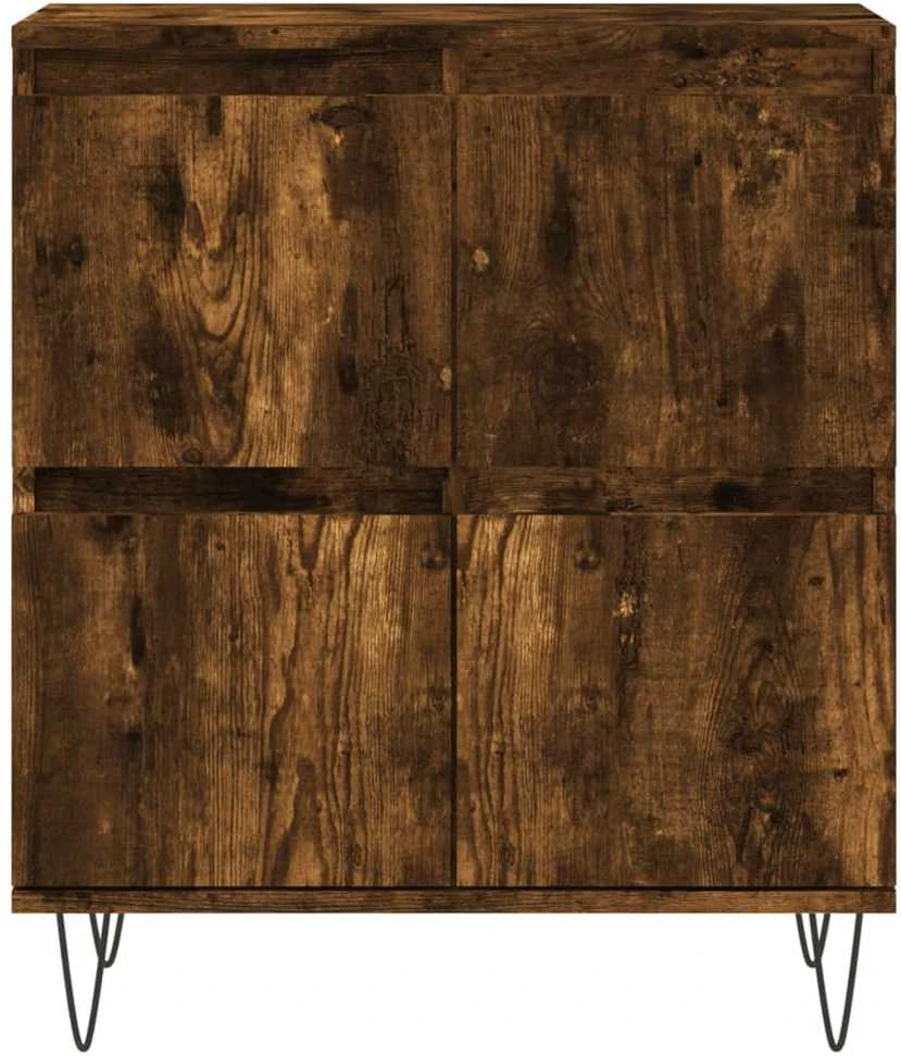 Šoninė spintelė, dūminio ąžuolo, 60x35x70cm, apdirbta mediena