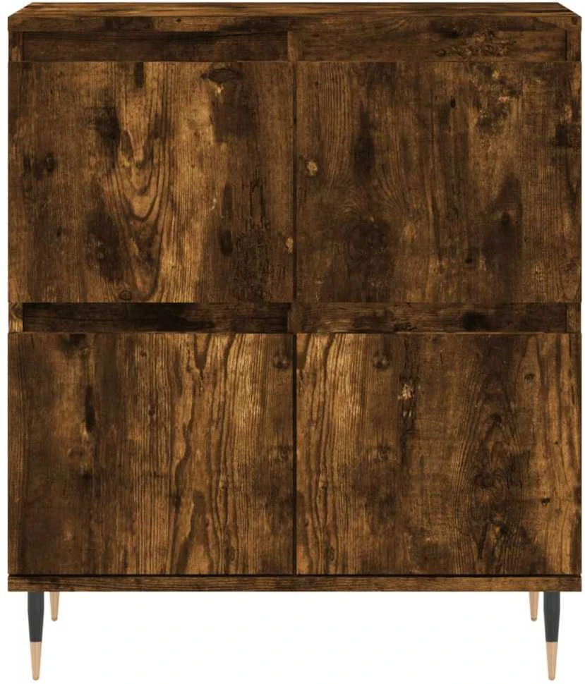 Šoninė spintelė, dūminio ąžuolo, 60x35x70cm, apdirbta mediena
