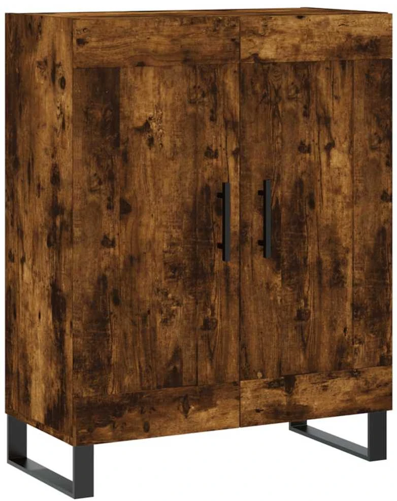 Šoninė spintelė, dūminio ąžuolo, 69,5x34x90cm, apdirbta mediena