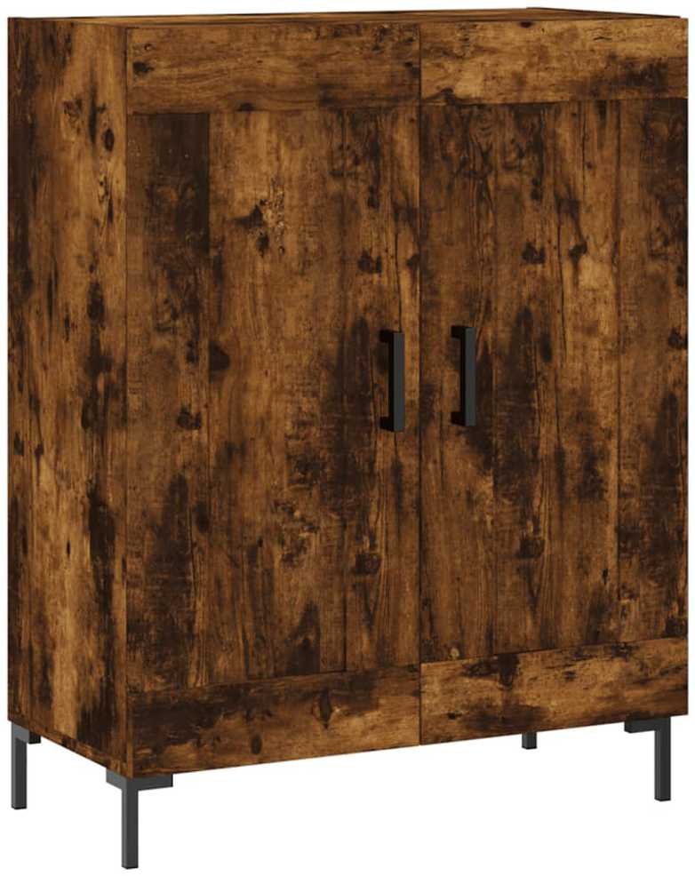Šoninė spintelė, dūminio ąžuolo, 69,5x34x90cm, apdirbta mediena
