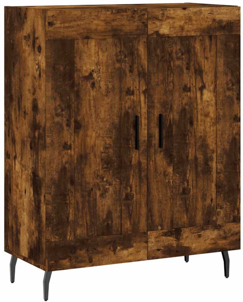 Šoninė spintelė, dūminio ąžuolo, 69,5x34x90cm, apdirbta mediena