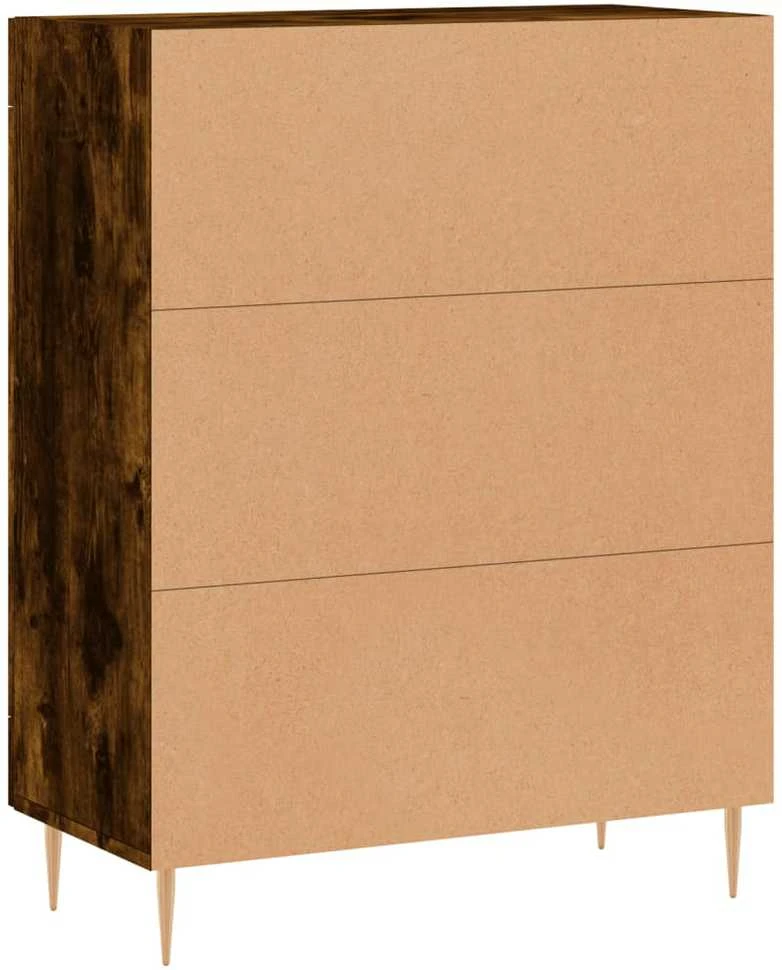 Šoninė spintelė, dūminio ąžuolo, 69,5x34x90cm, apdirbta mediena