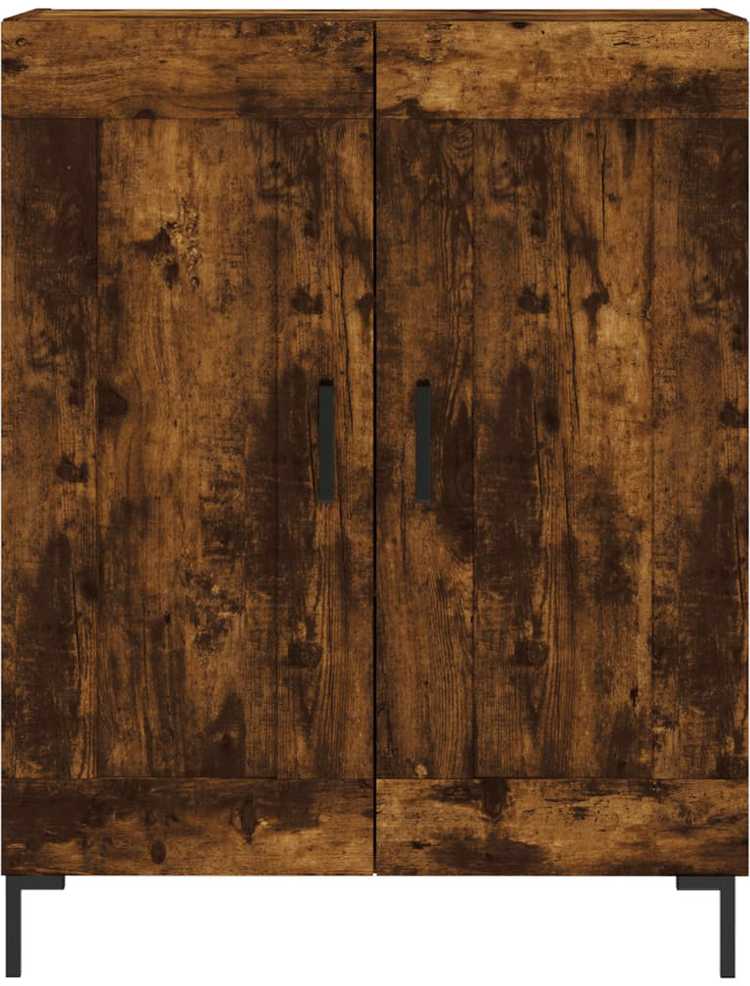 Šoninė spintelė, dūminio ąžuolo, 69,5x34x90cm, apdirbta mediena