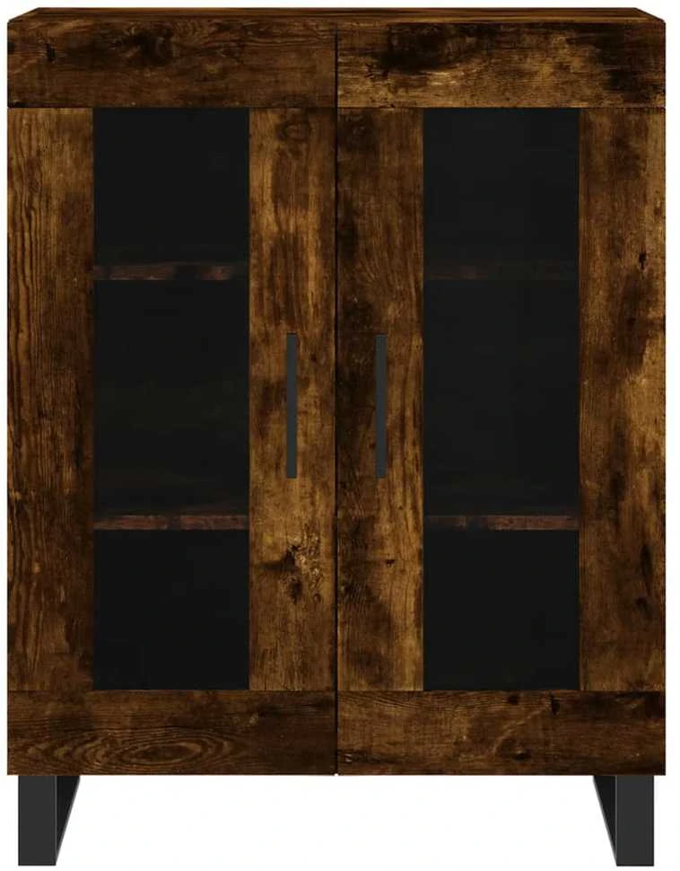 Šoninė spintelė, dūminio ąžuolo, 69,5x34x90cm, apdirbta mediena