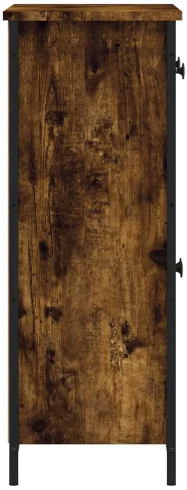 Šoninė spintelė, dūminio ąžuolo, 70x30x80cm, apdirbta mediena