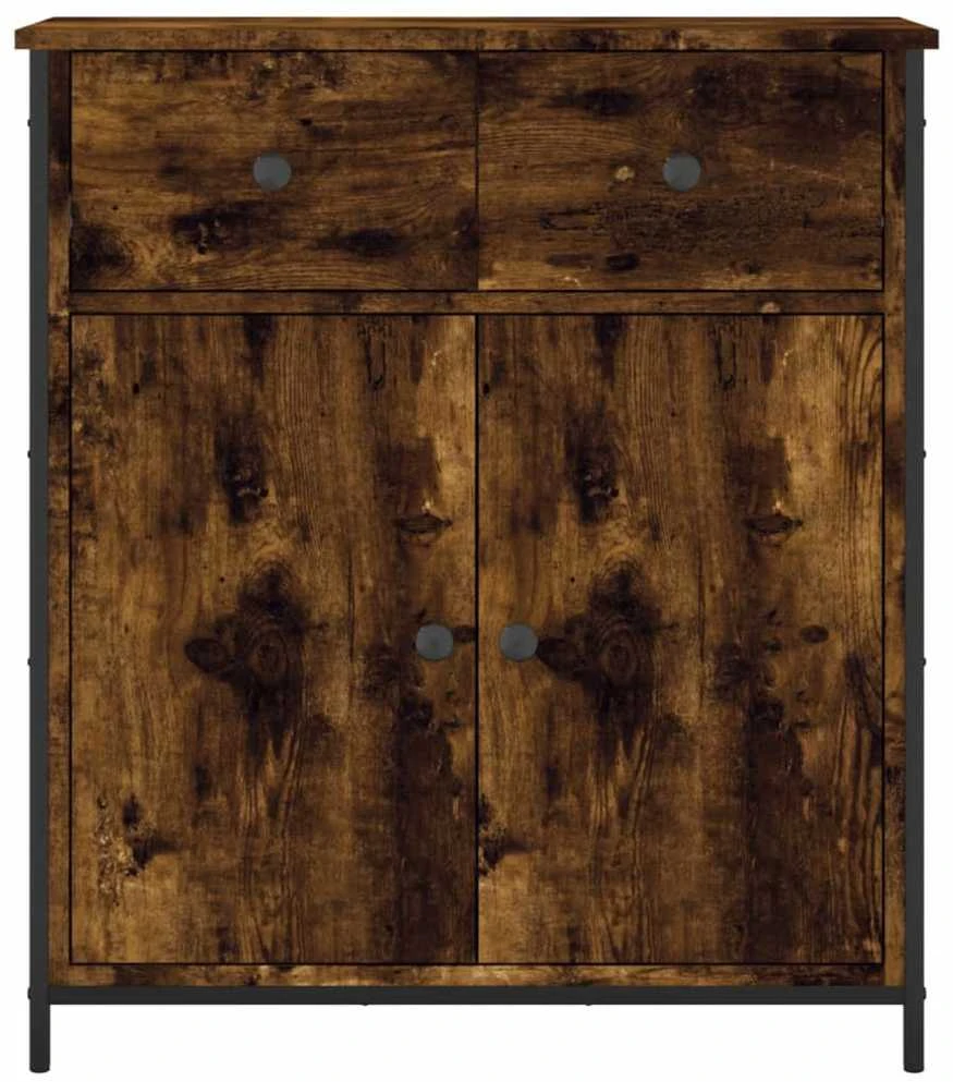 Šoninė spintelė, dūminio ąžuolo, 70x30x80cm, apdirbta mediena
