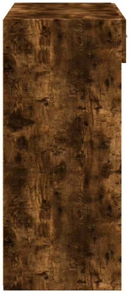 Šoninė spintelė, dūminio ąžuolo, 80x42,5x93cm, apdirbta mediena