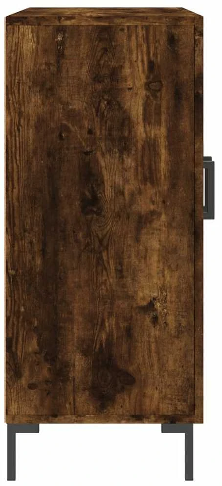 Šoninė spintelė, dūminio ąžuolo, 90x34x80cm, apdirbta mediena