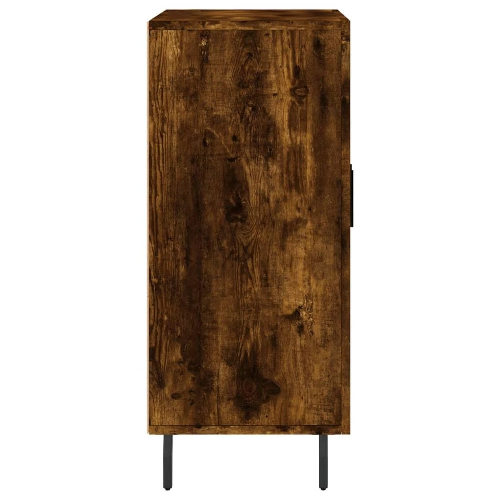 Šoninė spintelė, dūminio ąžuolo, 90x34x80cm, apdirbta mediena