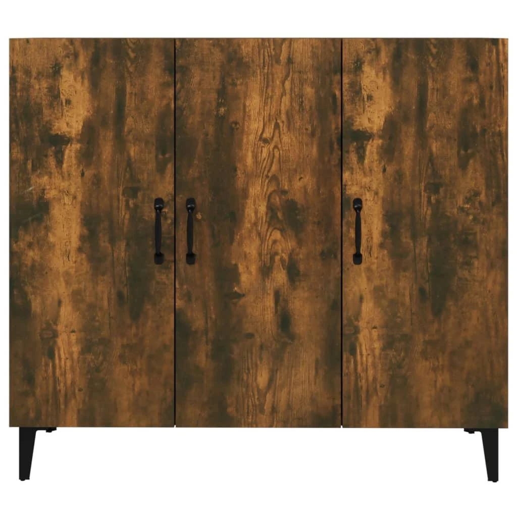 Šoninė spintelė, dūminio ąžuolo, 90x34x80cm, apdirbta mediena