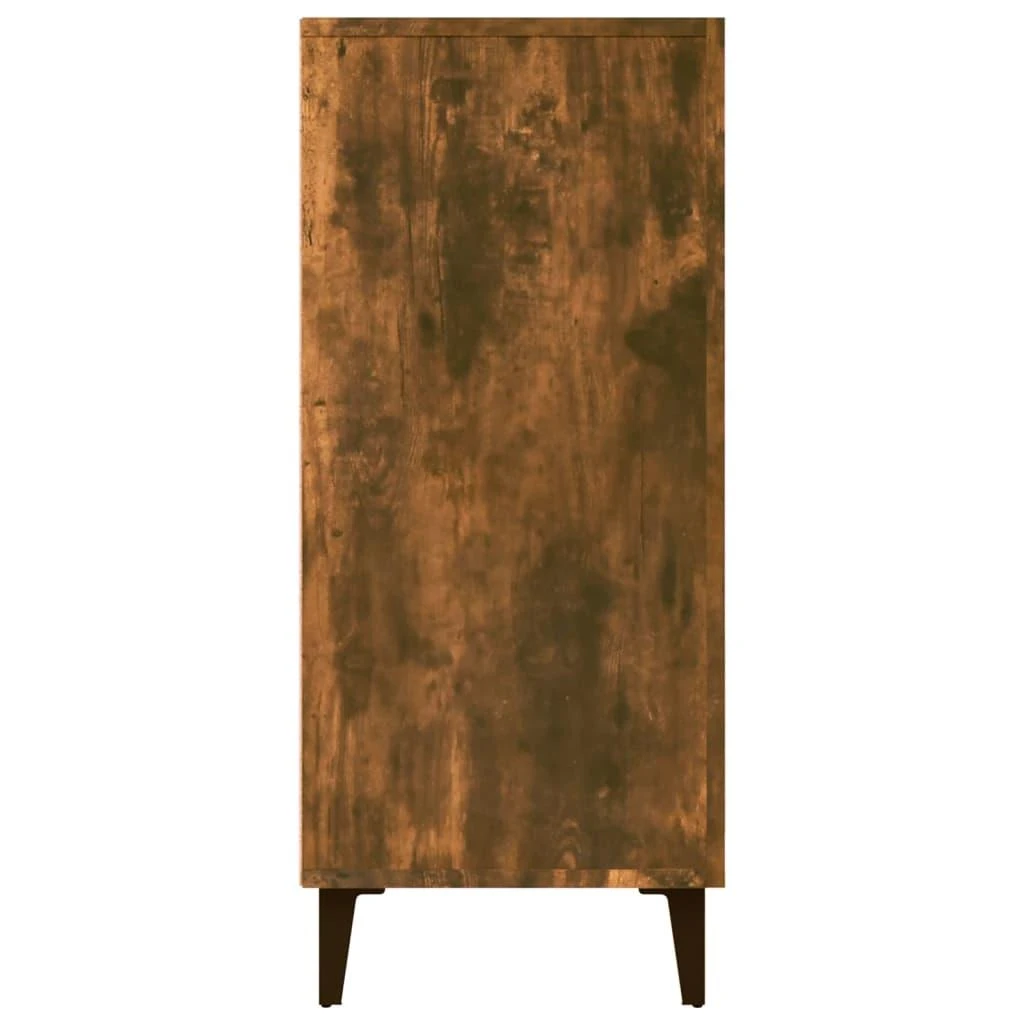 Šoninė spintelė, dūminio ąžuolo, 90x34x80cm, apdirbta mediena