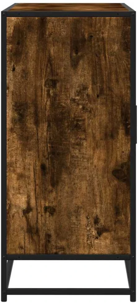 Šoninė spintelė, dūminio ąžuolo, 92x35x76cm, apdirbta mediena