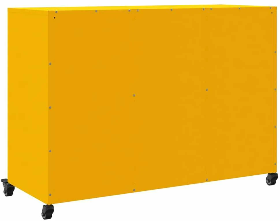 Šoninė spintelė, garstyčių, 100,5x39x72cm, plienas