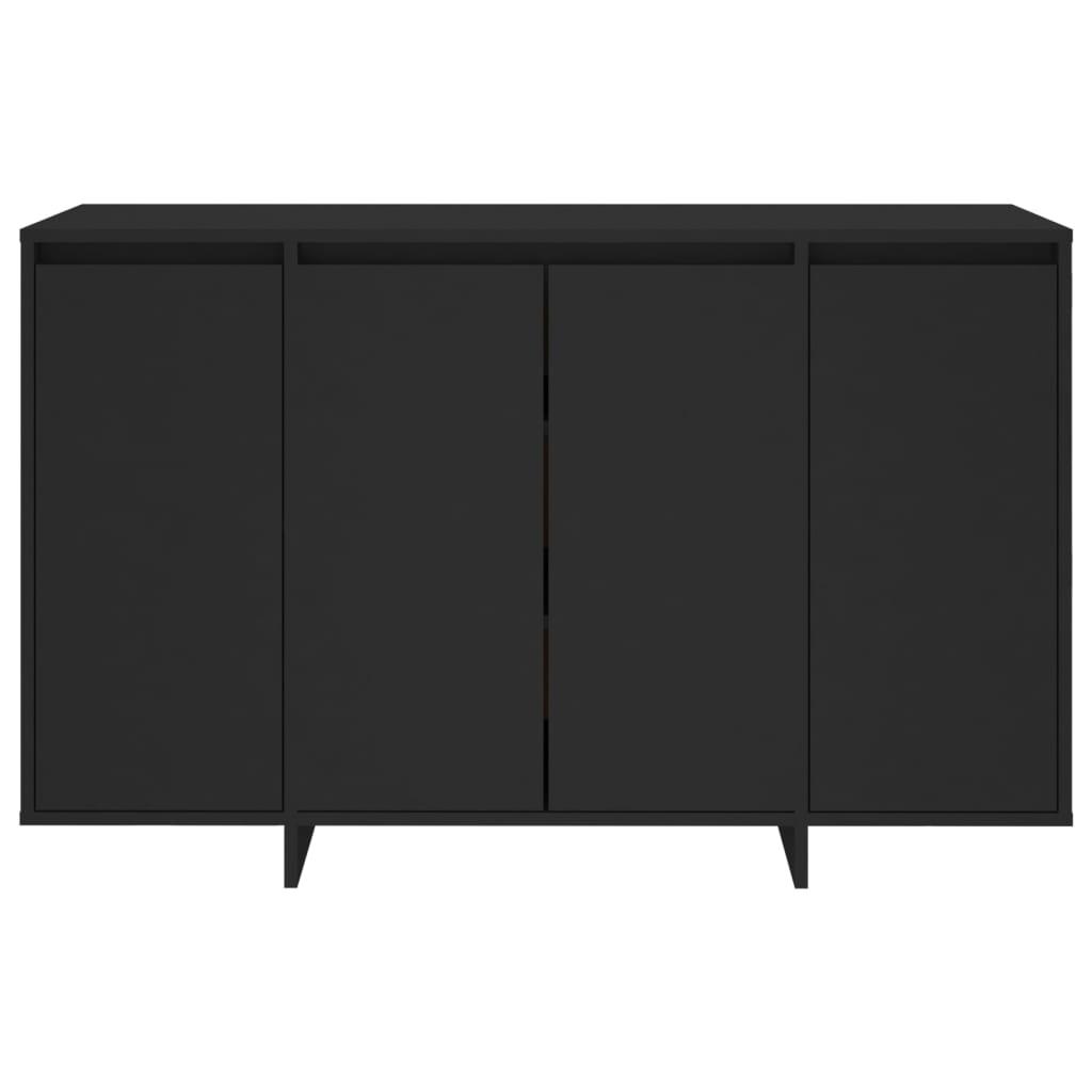 Šoninė spintelė, juodos spalvos, 120x41x75cm, MDP