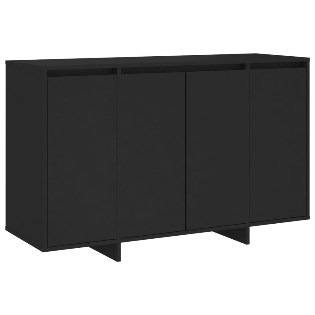 Šoninė spintelė, juodos spalvos, 120x41x75cm, MDP