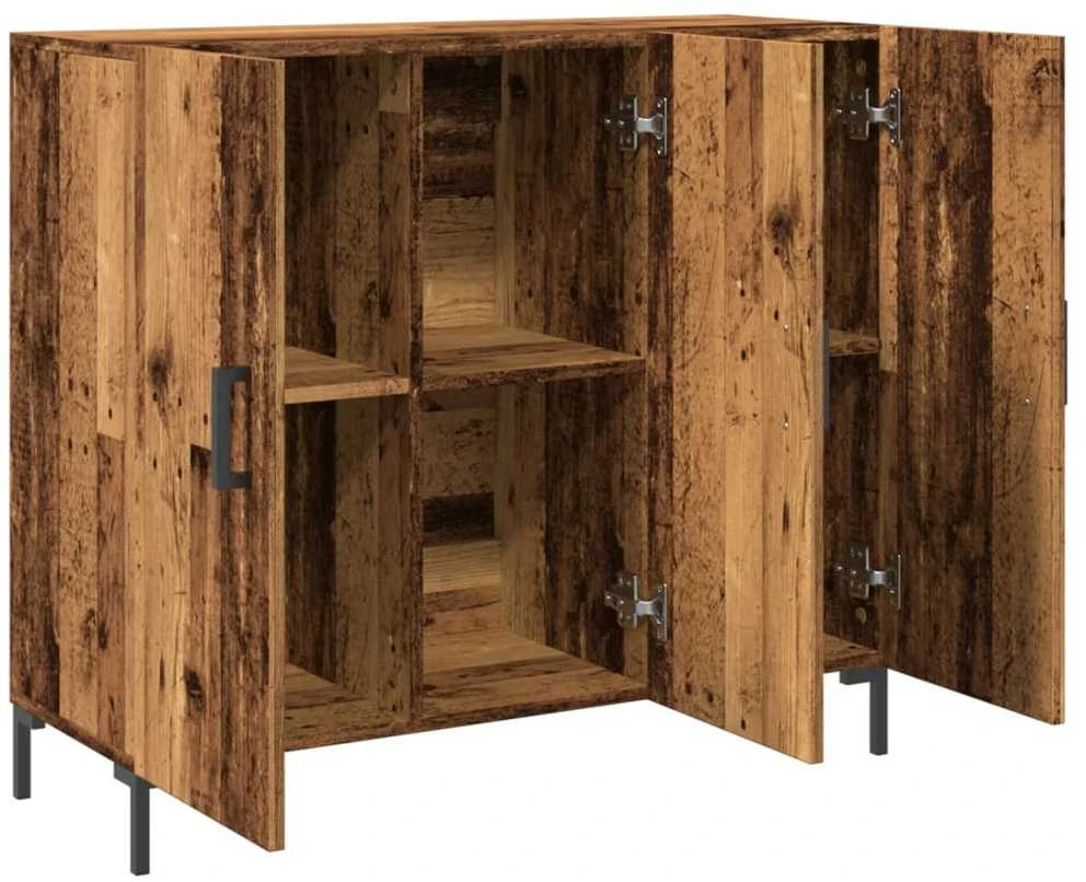 Šoninė spintelė, medienos, 90x34x80cm, apdirbta mediena