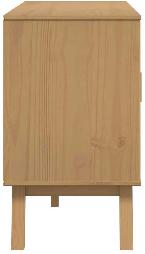 Šoninė spintelė OLDEN, ruda, 114x43x73,5cm, pušies masyvas