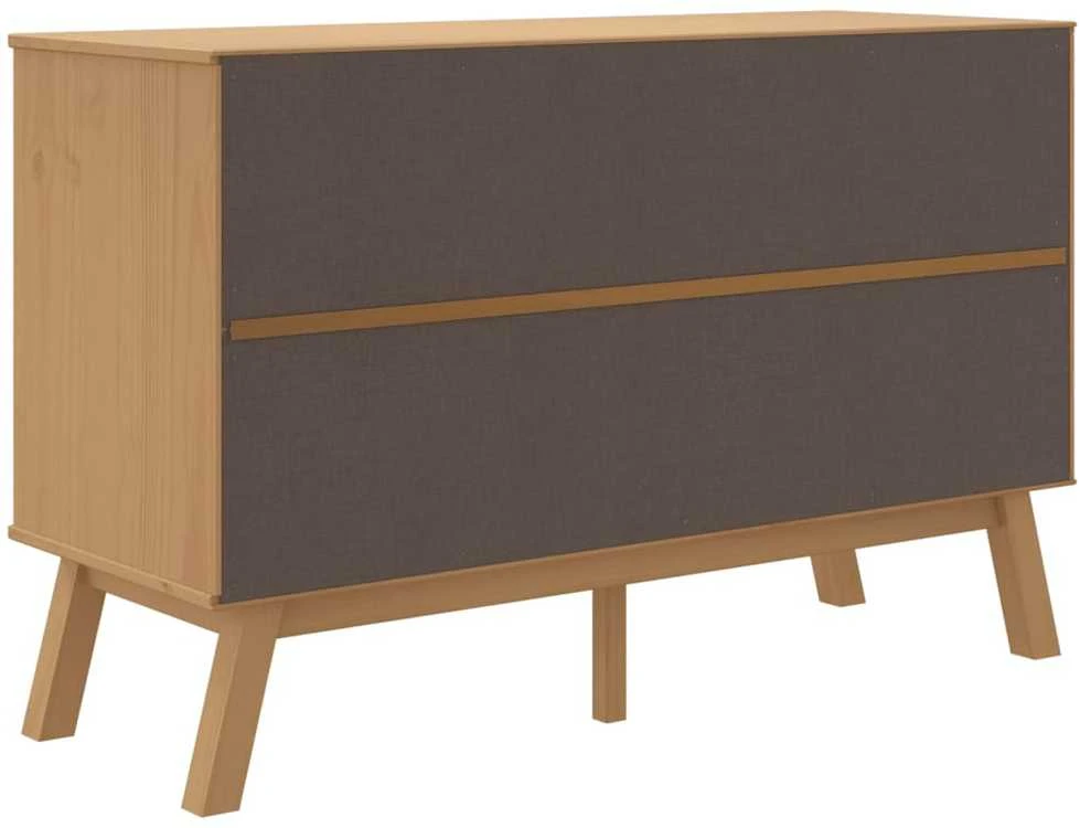 Šoninė spintelė OLDEN, ruda, 114x43x73,5cm, pušies masyvas