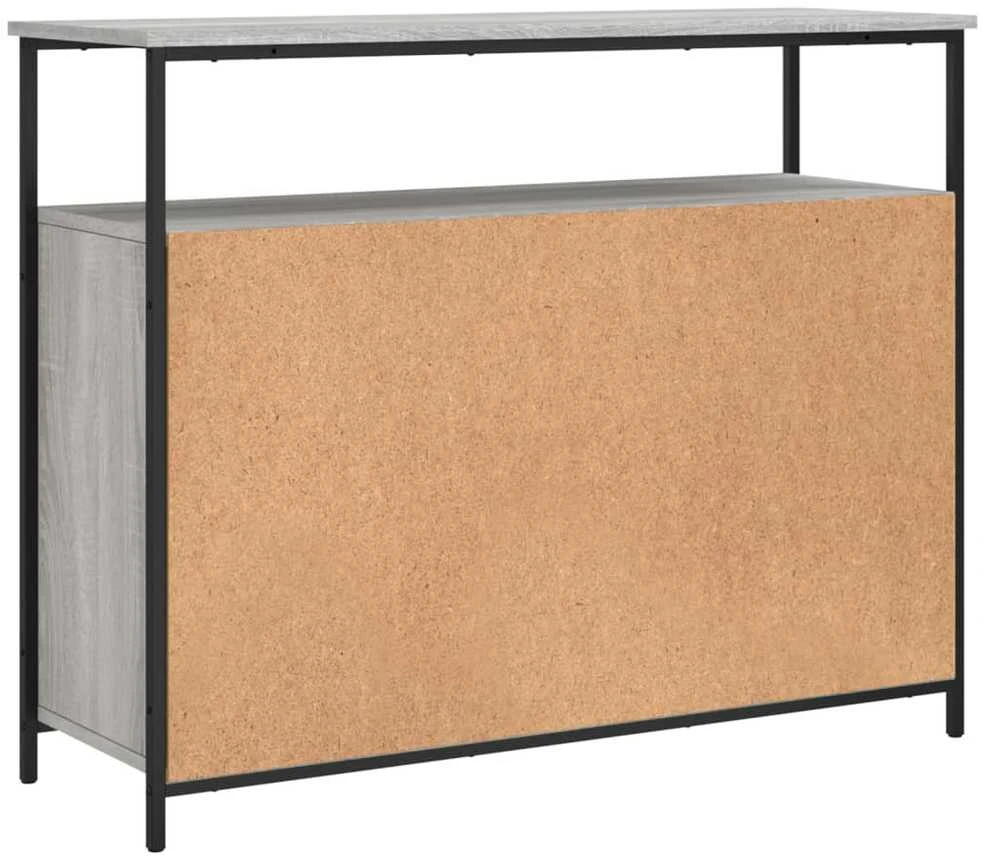 Šoninė spintelė, pilka ąžuolo, 100x35x80cm, apdirbta mediena