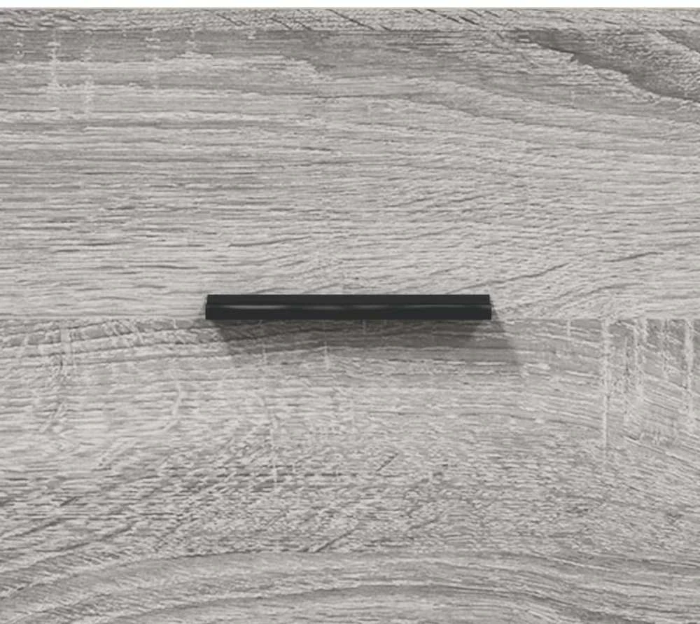 Šoninė spintelė, pilka ąžuolo, 100x36x60cm, apdirbta mediena