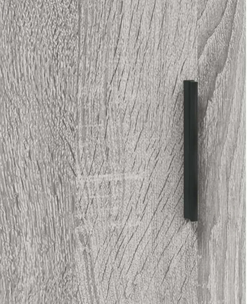 Šoninė spintelė, pilka ąžuolo, 100x36x60cm, apdirbta mediena