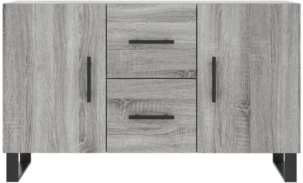 Šoninė spintelė, pilka ąžuolo, 100x36x60cm, apdirbta mediena