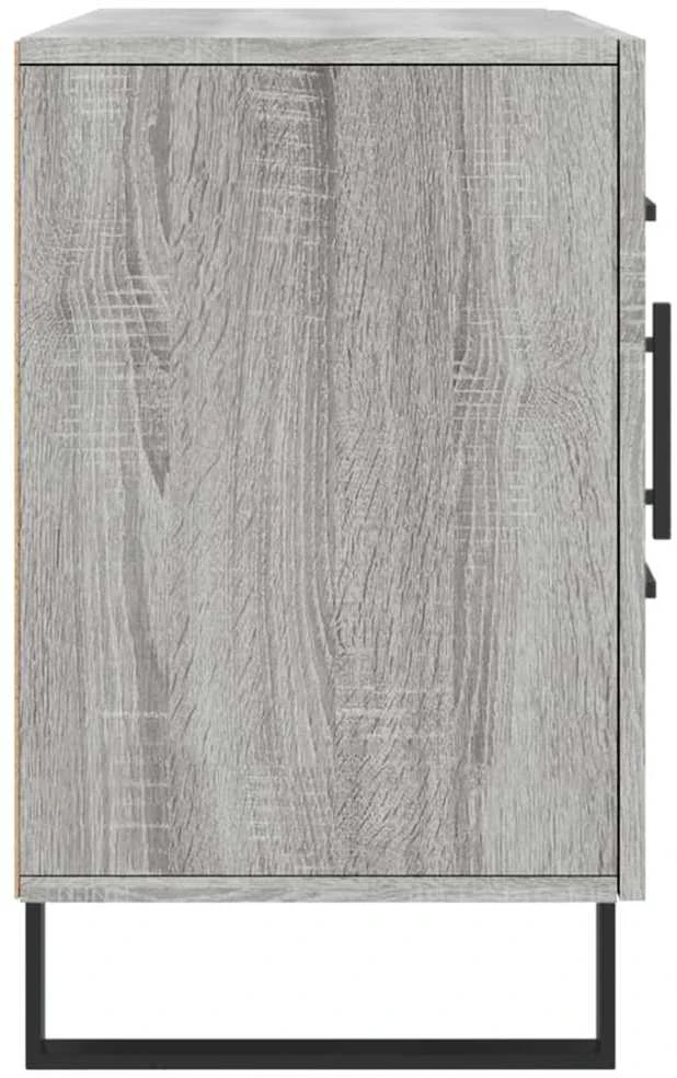 Šoninė spintelė, pilka ąžuolo, 100x36x60cm, apdirbta mediena