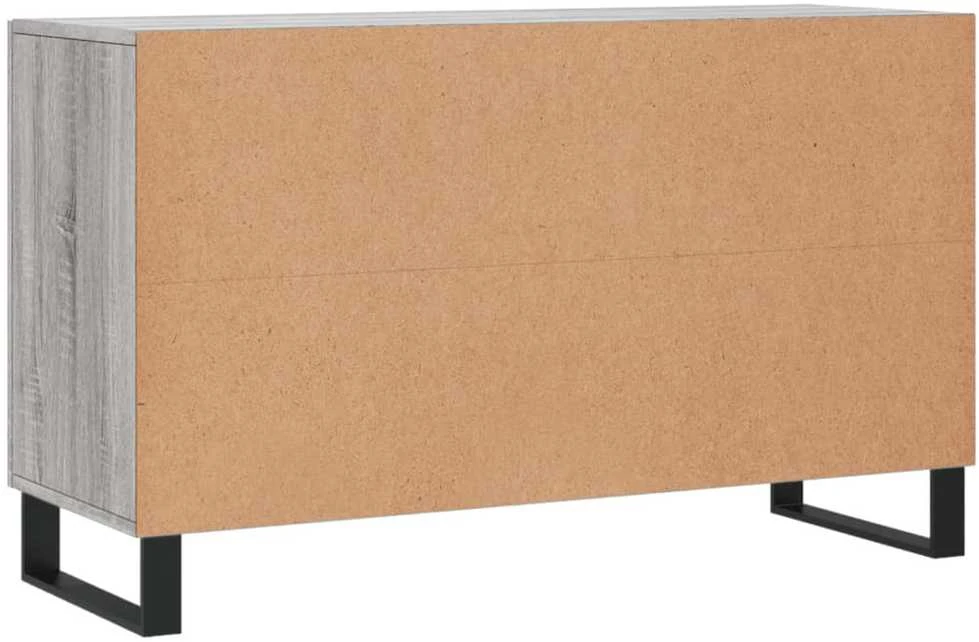 Šoninė spintelė, pilka ąžuolo, 100x36x60cm, apdirbta mediena