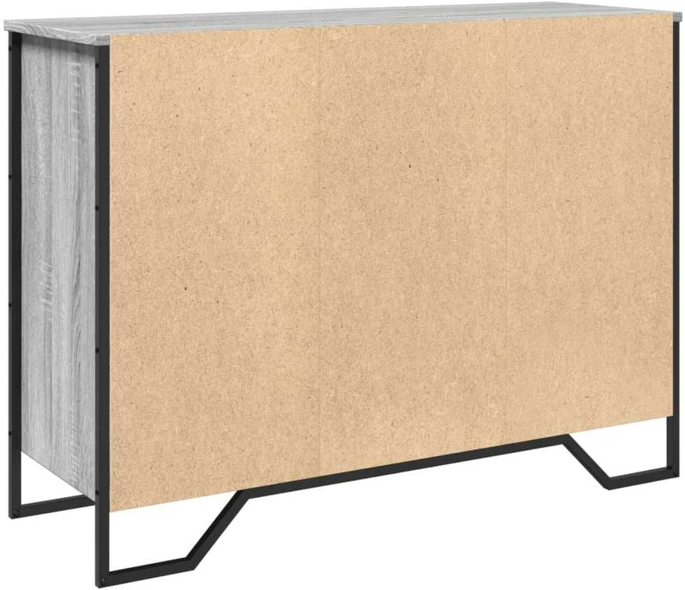 Šoninė spintelė, pilka ąžuolo, 101x35,5x74,5cm, mediena
