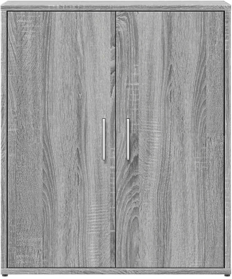 Šoninė spintelė, pilka ąžuolo, 60x31x70cm, apdirbta mediena