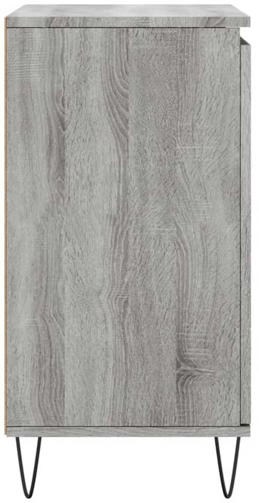 Šoninė spintelė, pilka ąžuolo, 60x35x70cm, apdirbta mediena