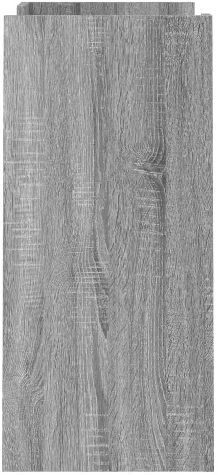 Šoninė spintelė, pilka ąžuolo, 73,5x35x75cm, apdirbta mediena